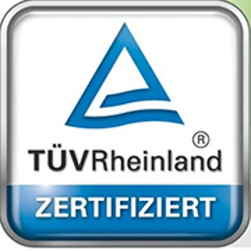 TÜV Rheinland zertifiziert